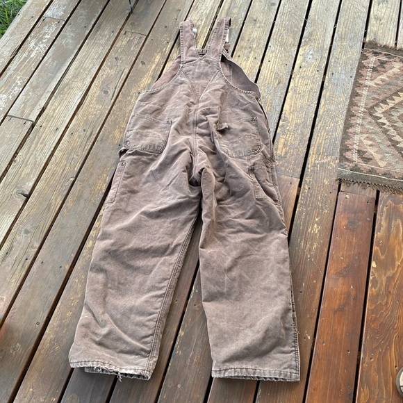 Carhartt Quilted Insulated Brown Men's Overalls - Picture 4 of 7